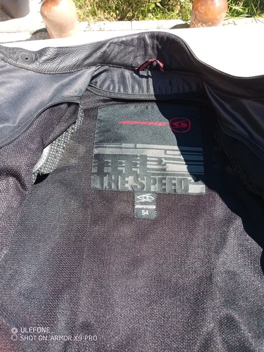 Casaco para mota em cabedal