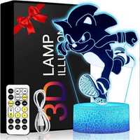 Nowa lampka nocna Anime 3D / 4 wzory / pilot / prezent !377! HIT