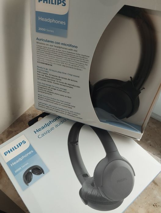 Słuchawki PHILIPS TAUH202BK/00, Czarne, NOWE.
