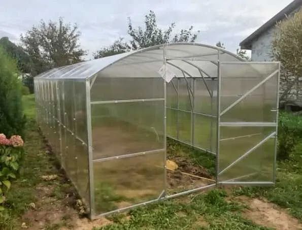 Szklarnia z poliwęglanu NOWA 3x4-12m profile 25x25 POLIWĘGLAN 4-6mm