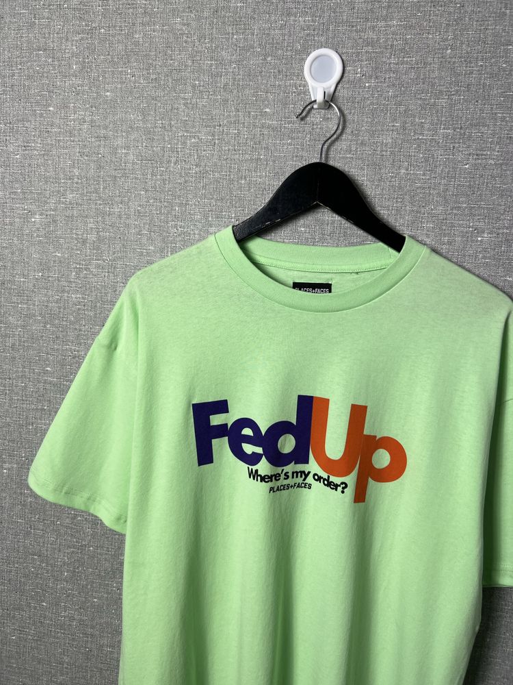 (Розмір L) Футболка Places+Faces FedUp Tee, Бавовна Оригінал Fedex