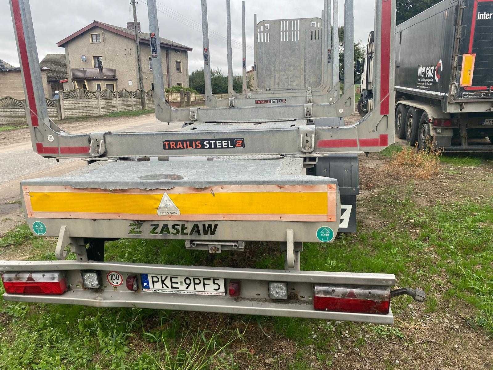 Naczepa Kłonicowa 3-osiowa Zasław rok 2020 do drewna ,stan b.dobry