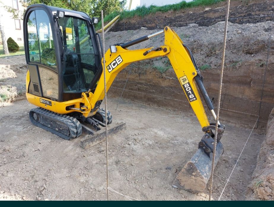 Wynajem minikoparki koparki JCB Kubota Bobcat koparka wykop