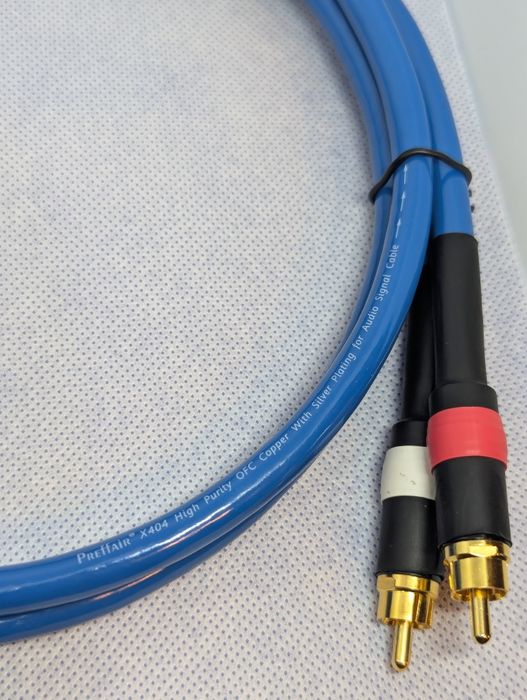 Межблочный кабель Preffair X404 серебро REAN RCA Міжблоковий кабель