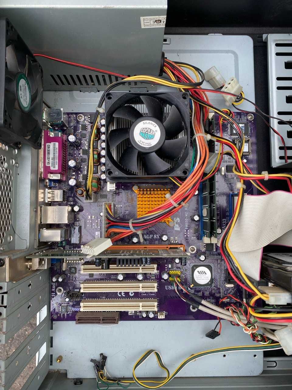 комплект до ПК ECS (Elitegroup) PM800-M2 + DDR 768 Mb+ проц D 310