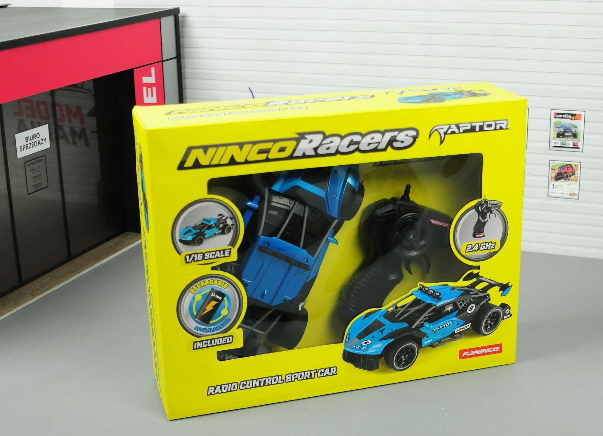 Autko zdalnie sterowane NINCORACERS Raptor 2,4 GHz 2WD 1:16