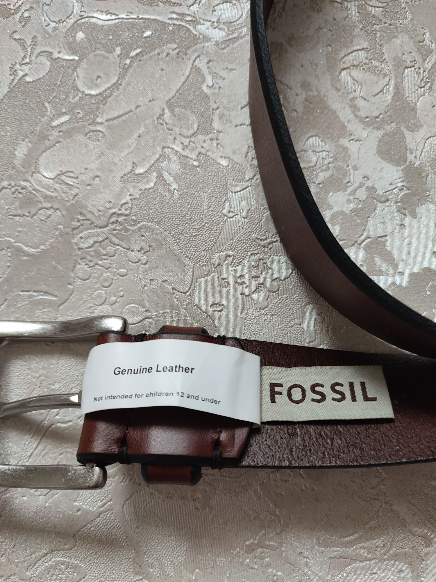 Чоловічий шкіряний ремінь fossil