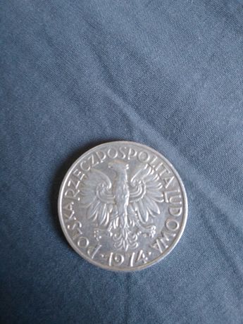 Moneta 5zł Rok 1974