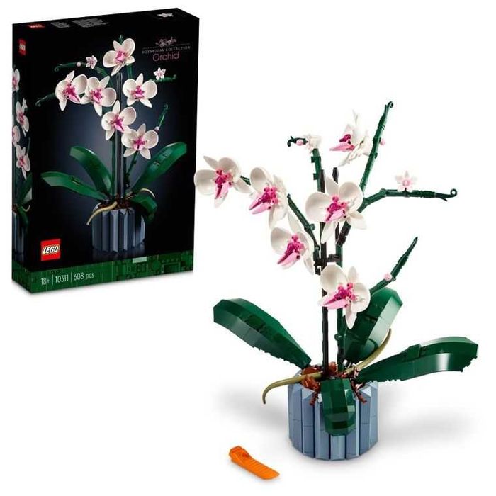 ZESTAW LEGO Kwiaty Icons Orchidea 608 Elementów