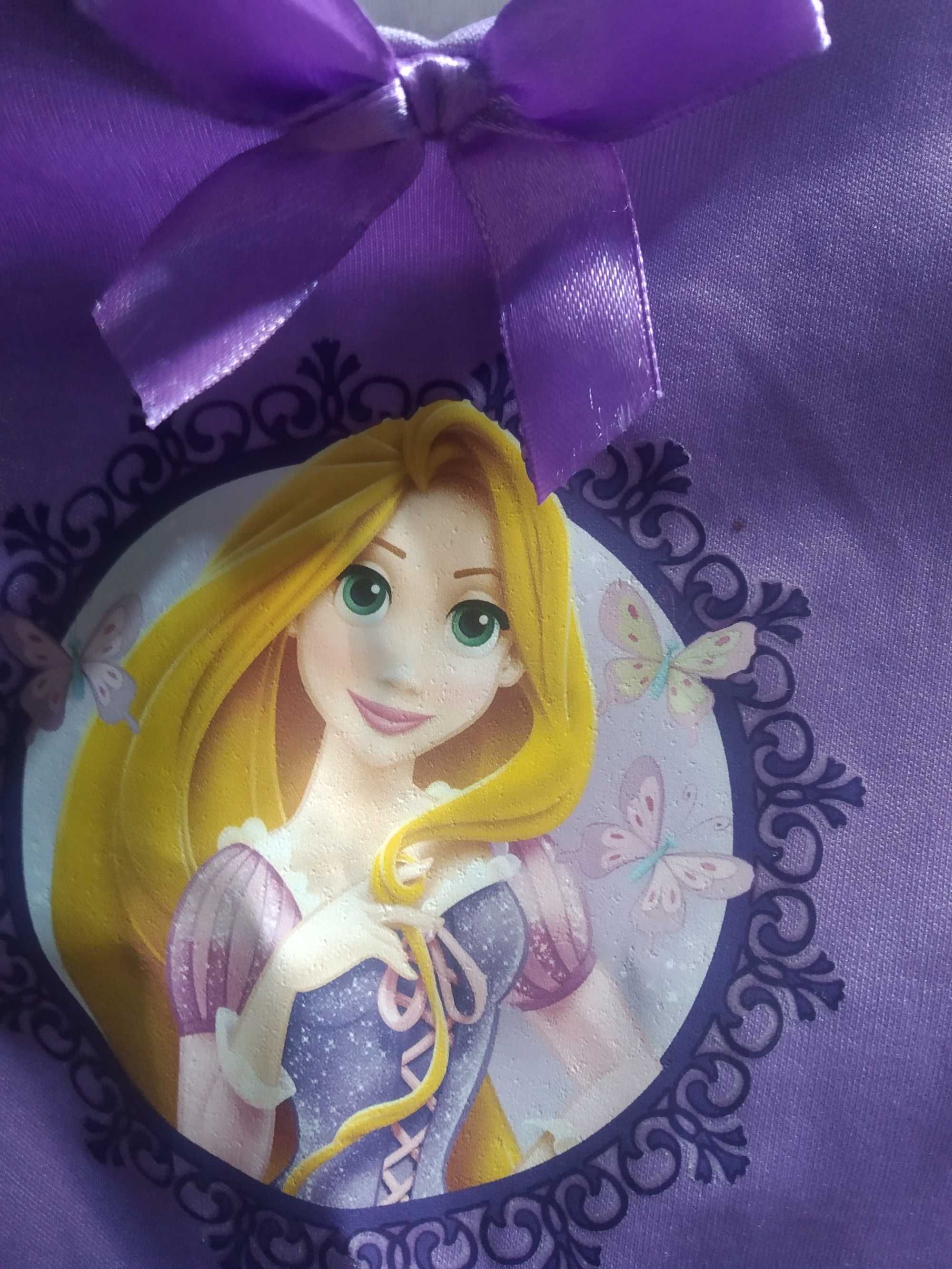 Lote Rapunzel Disney Princess Bailarina Vestido de tule e coroa