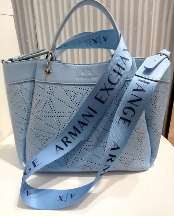 Torebka niebieska-błękitna Armani Exchange
