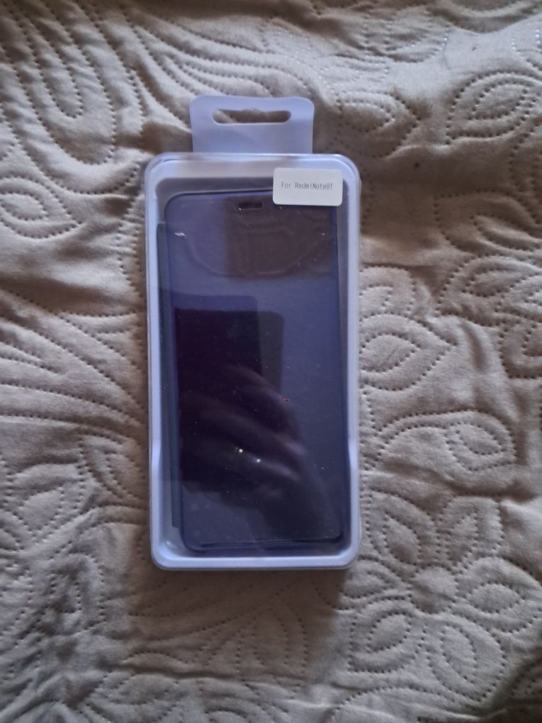 Etui Smart Clear View lustrzane  przezroczyste redmi note 8t