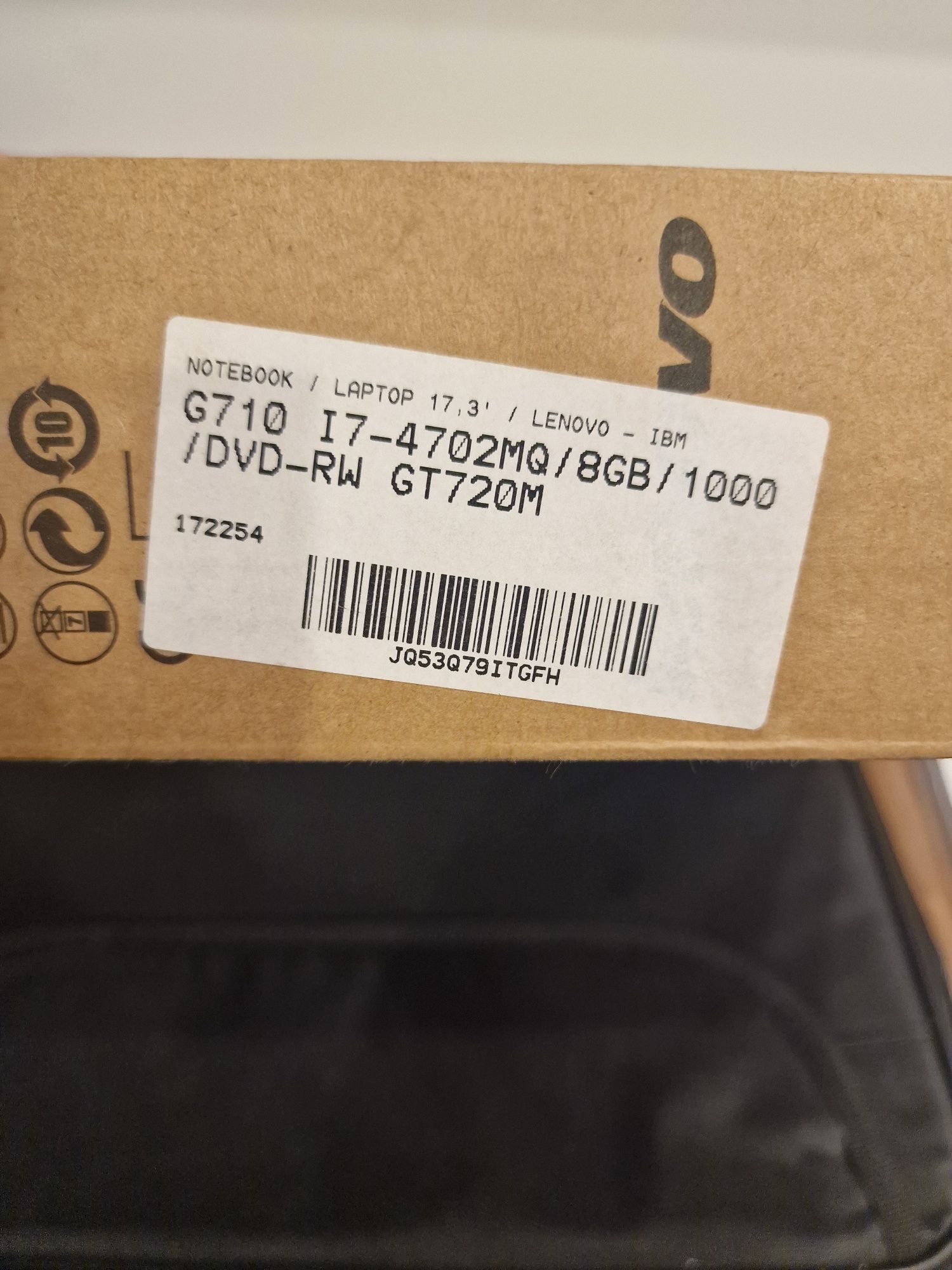 Laptop Lenovo G710 17,3 I7 8GB GT720M