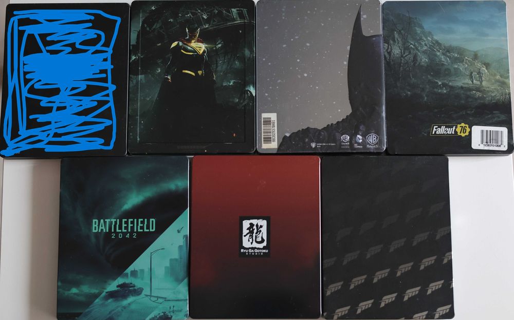 Steelbook (стілбуки) та диски PS4, PS3, Xbox One, Xbox 360