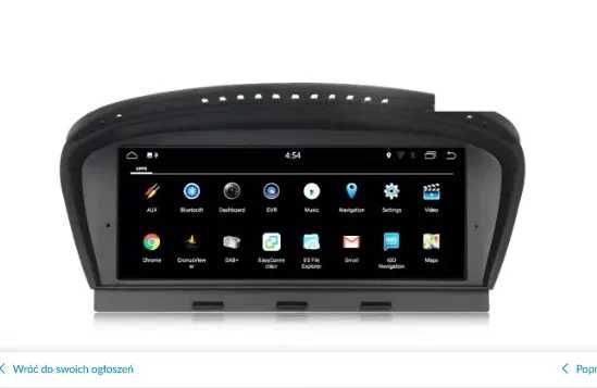 Radio Android 12 BMW serii 5 E60 E61 E62 E63 serii 3 E90 E91