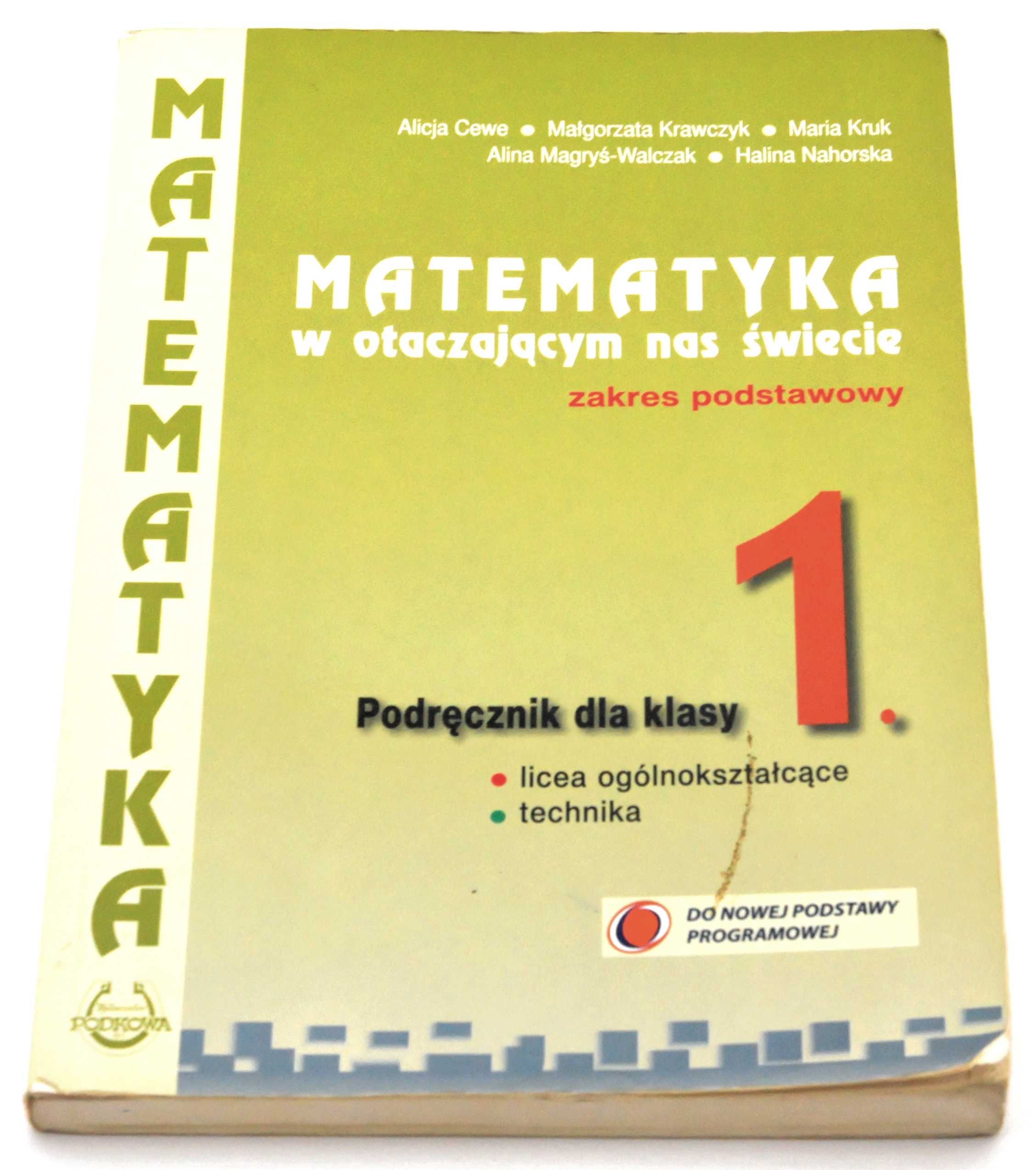 Matematyka w otaczającym nas świecie 1 Podręcznik Zakres podstawowy