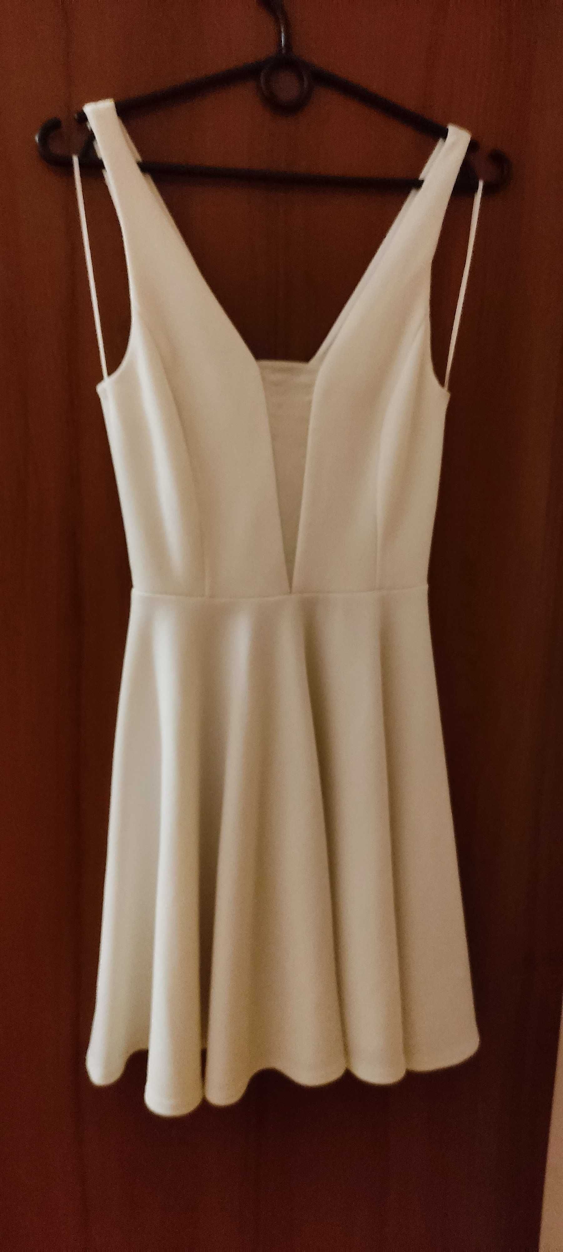 biała sukienka, lato, r. S