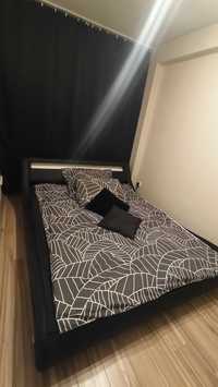 Łóżko AVIGNON LED ekoskóra z materacem 160 x 200cm