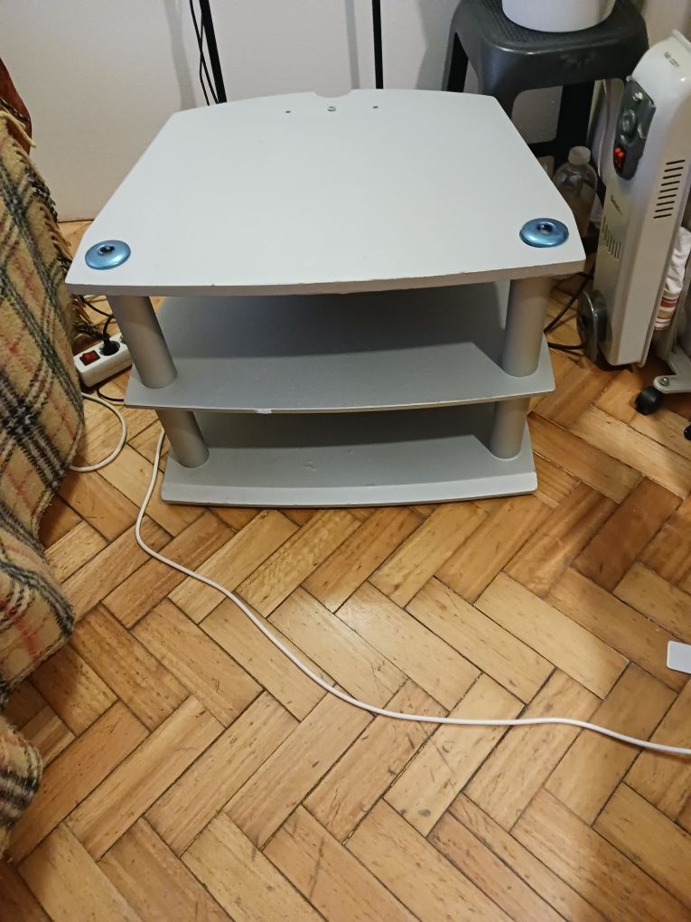 Vendo Mesa de Apoio  em Madeira Cinza.