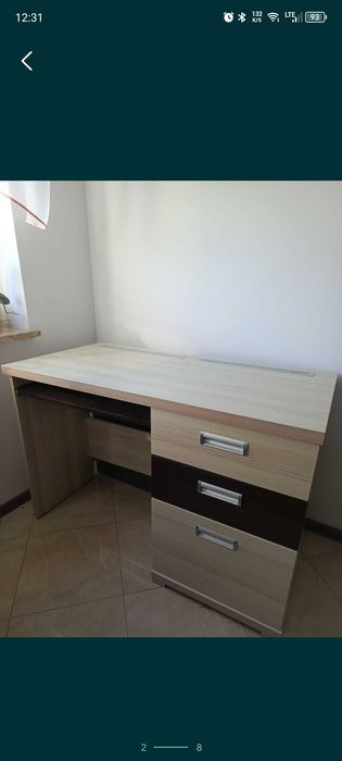 Komplet biurko i łóżko