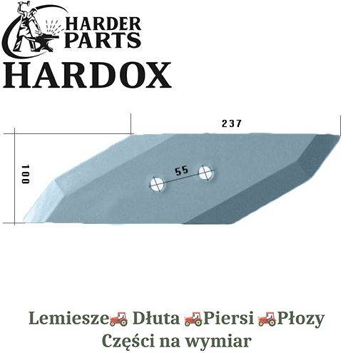 Dłuto Lemken HARDOX 3365.540/P części do pługa 2X lepsze niż Borowe