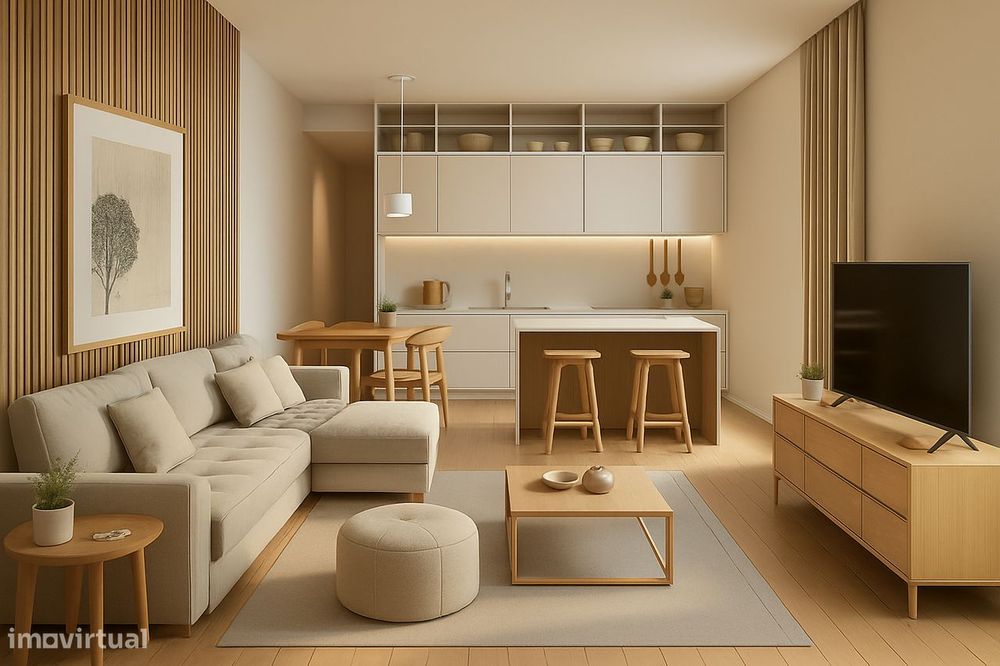 Apartamento T2 com Jardim/Logradouro