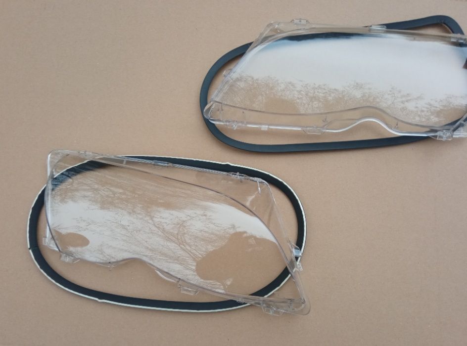 BMW 3 E46 LIFT klosze reflektorów + uszczelki