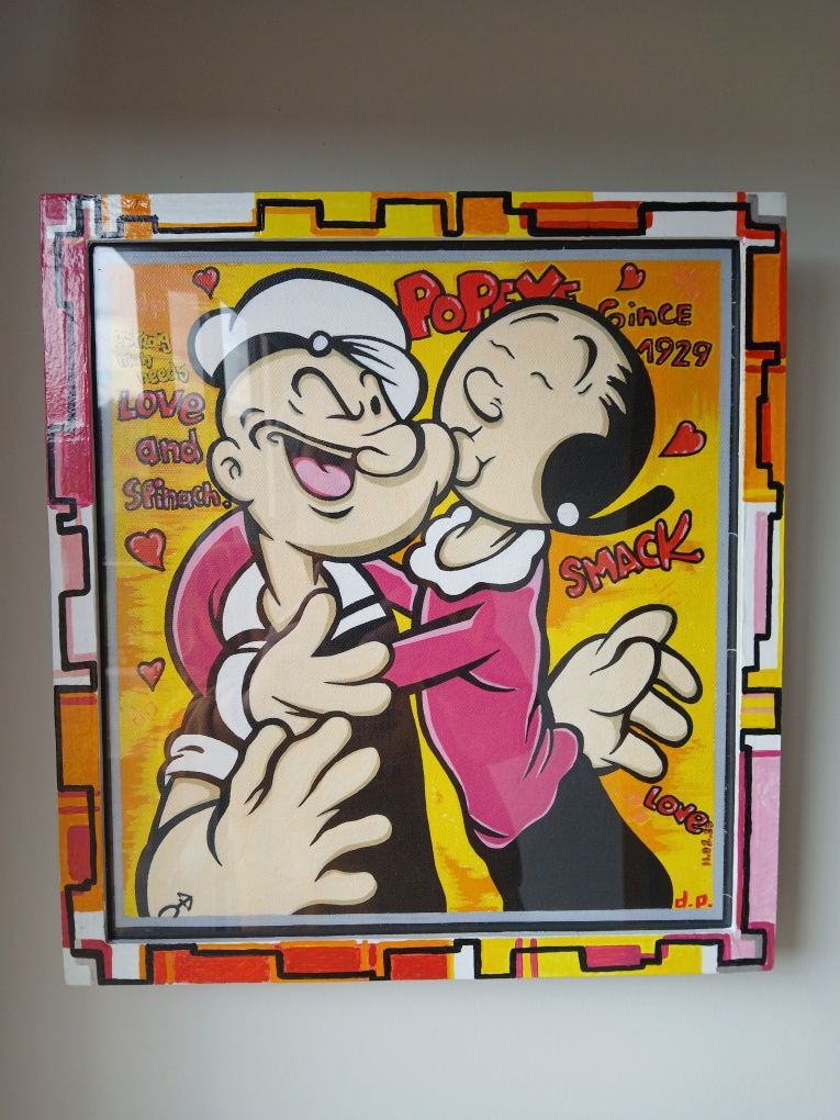 Vendo quadro do Popeye e Olivia.
