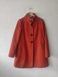 Wallis rudy pomarańczowy płaszcz retro 38 M