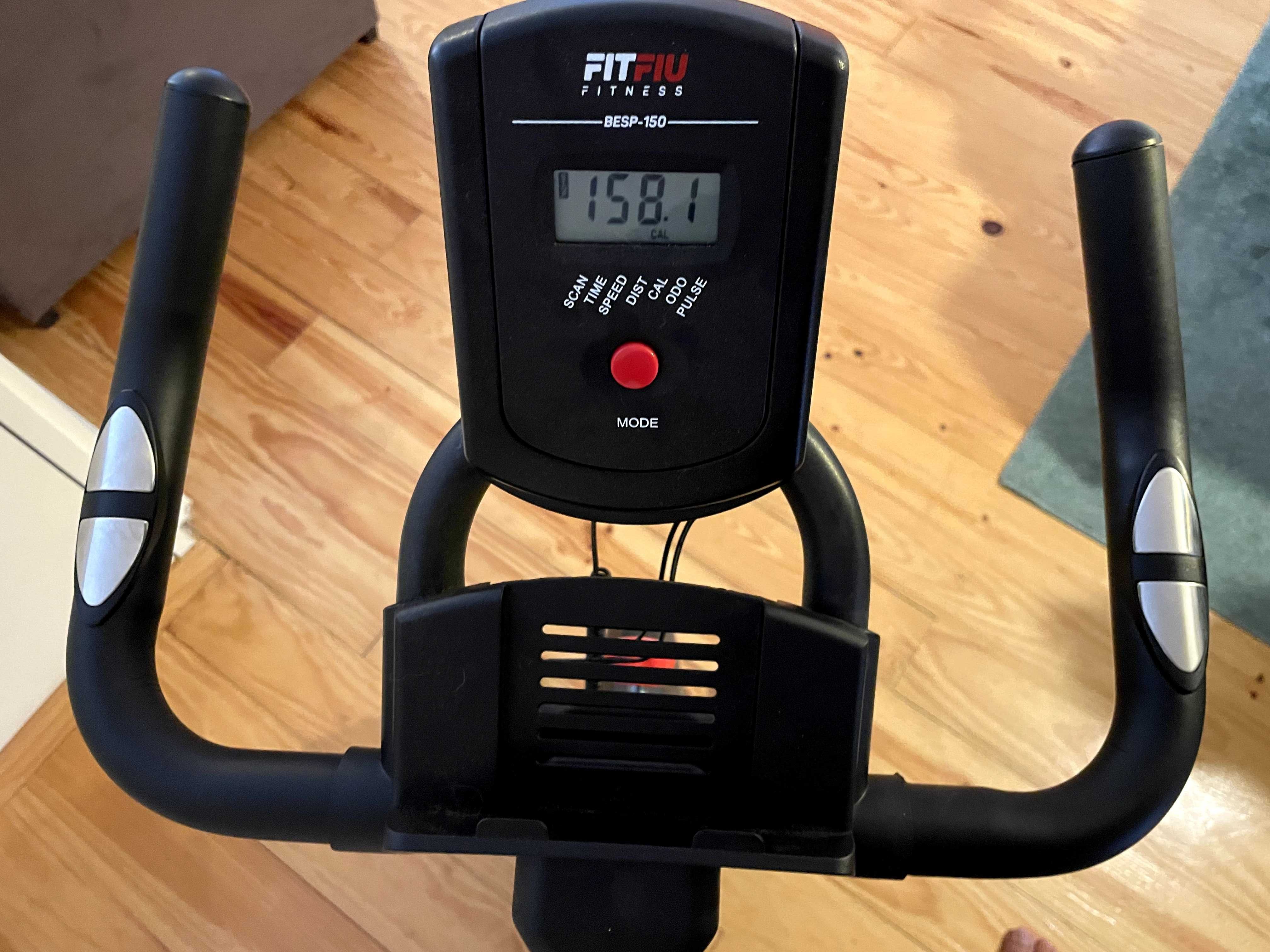 Bicicleta estática FitFiu BESP-150 c/ medidor potência & batimento