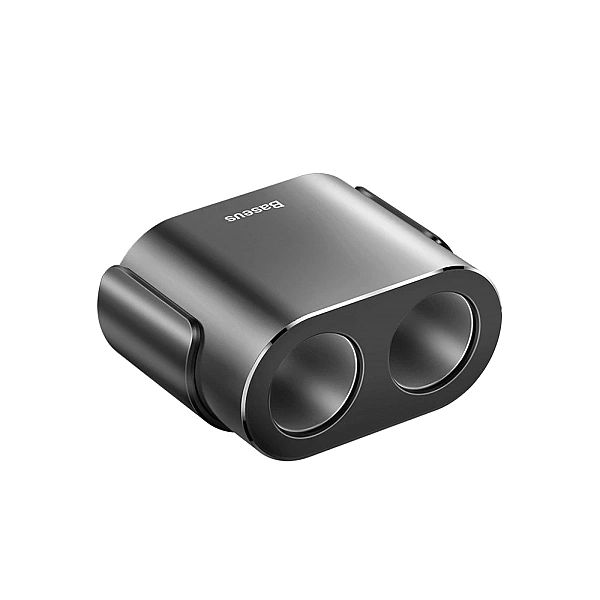 Rozdzielacz Baseus CRDYQ-01/2x gniazdo zapalniczki 80W 2x USB-A 3.1A -