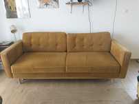 Rozkładana sofa welurowa, marki Puszman