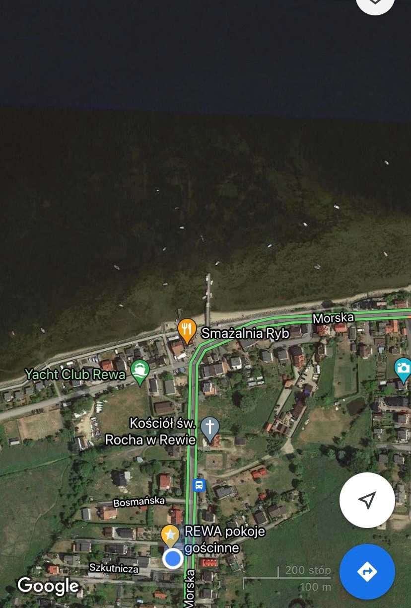 REWA pokoje gościnne 200m morze nad morzem plaża lato nocleg Gdynia