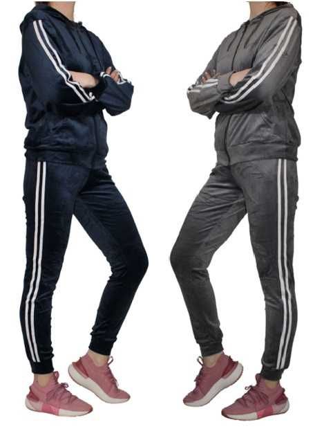 KOMPLET damski welurowy rozmiary od M-3XL