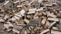 Drewno kominkowe i opałowe, sezonowane, pocięte i połupane