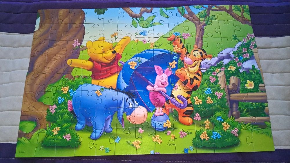 Zestaw puzzli puzzle Trefl 100 elementów *2 5+ Kubuś Puchatek Disney