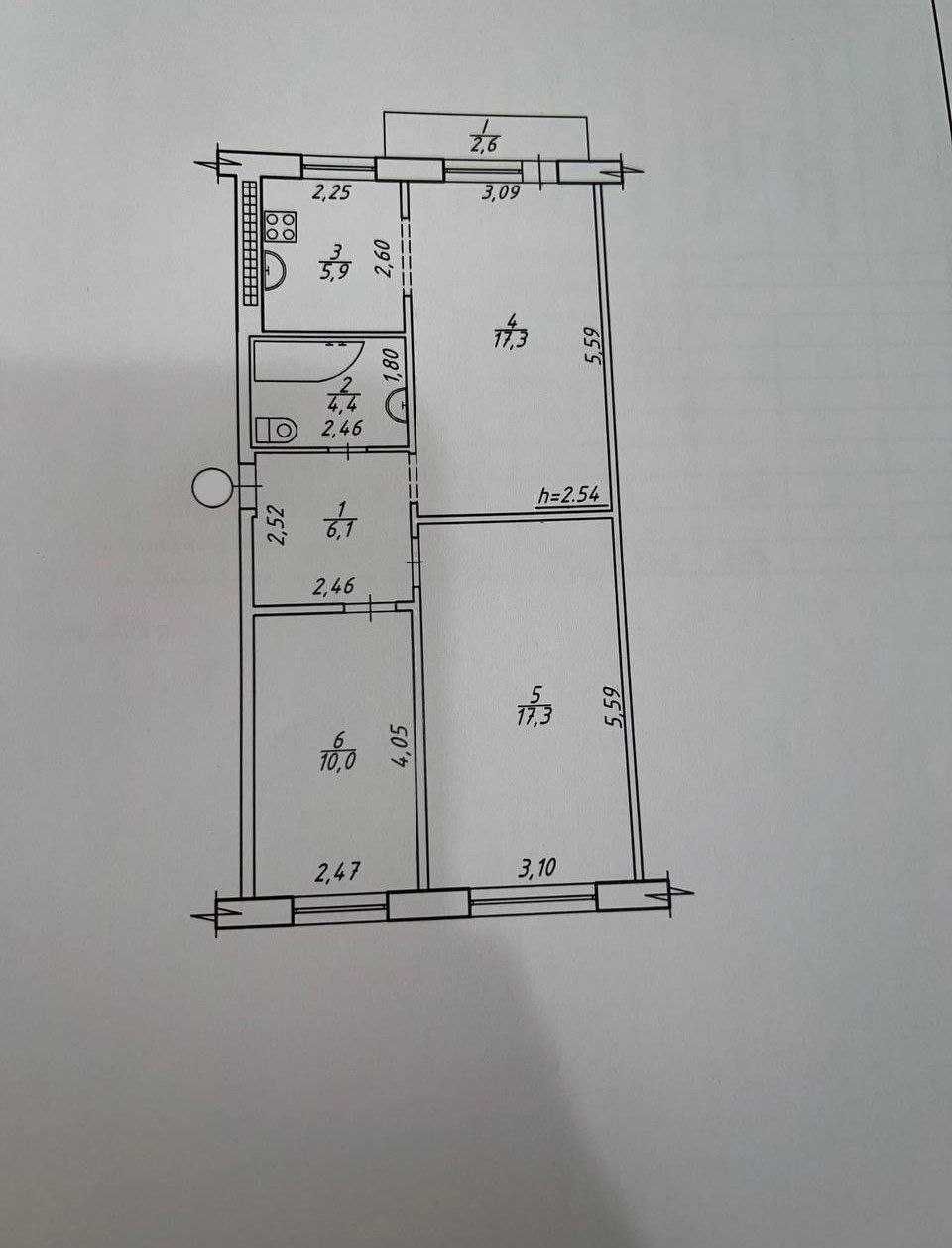 Продаж 3-кімнатної квартири вул. Реміснича ( р-н Металургів)