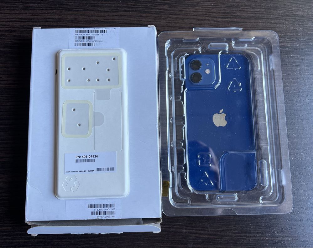 Корпус iPhone 12 (blue) с аккумулятором (сервисная запчасть original)