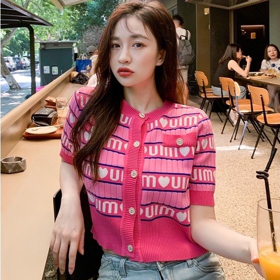 кофточка Miu Miu с коротким рукавом