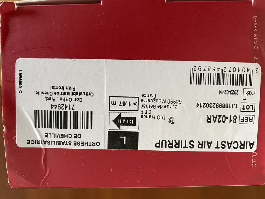 ORTEZA Air Stirrup L Right