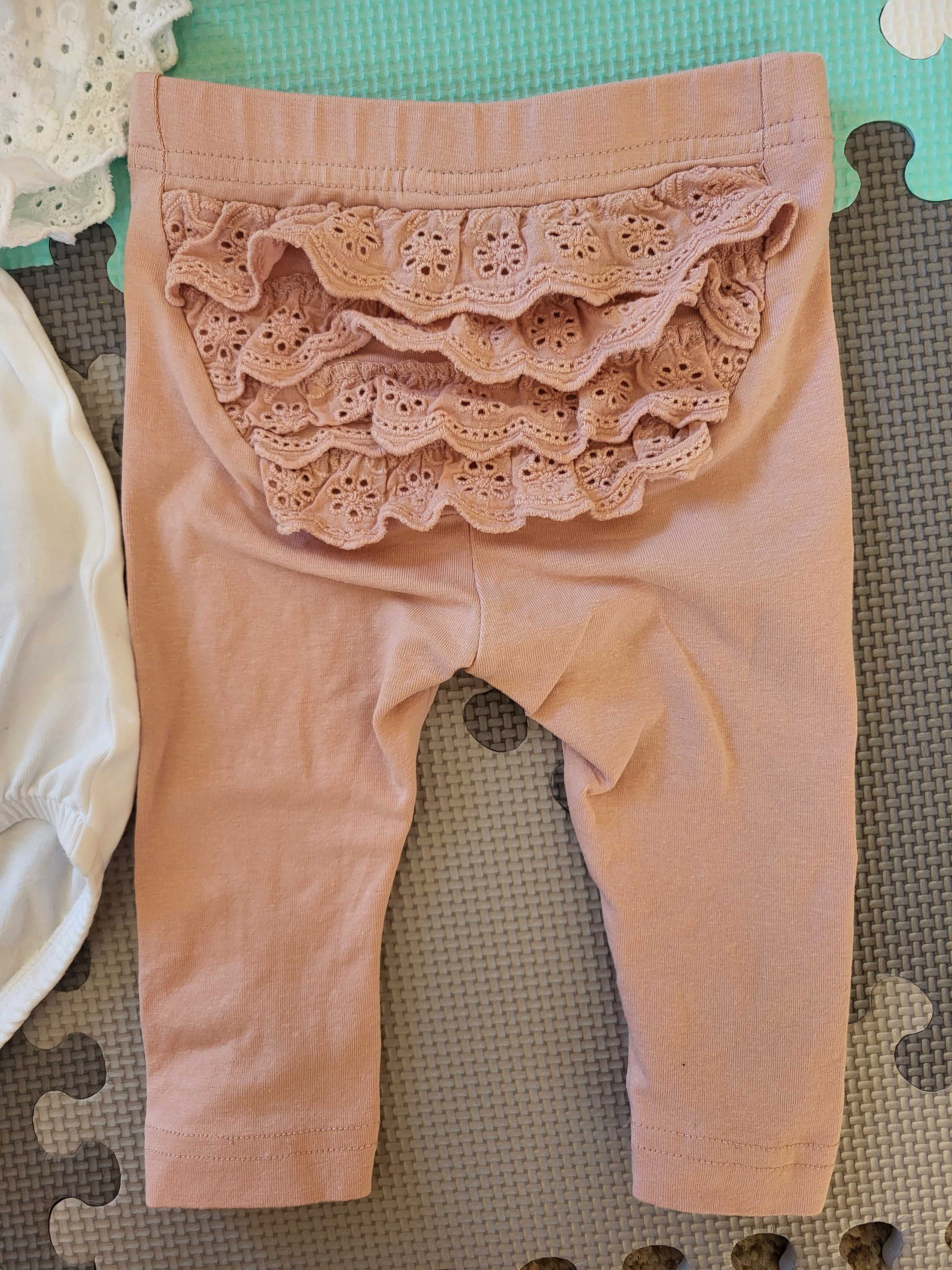 Zestaw komplet ubranek bluza spodenki body 68 Coccodrillo dziewczynka