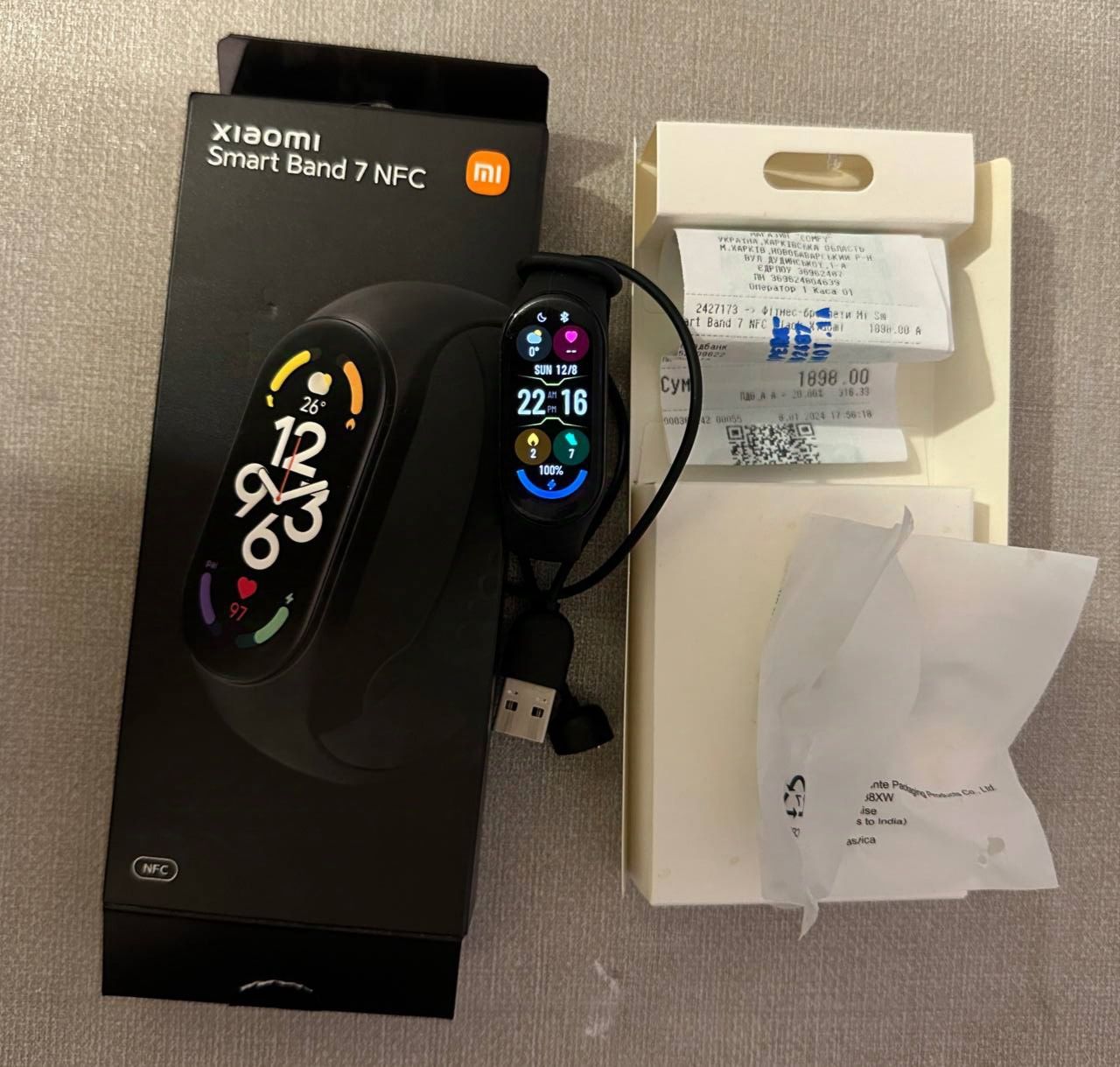 Фітнес-браслет Mi Smart Band 7 NFC Black