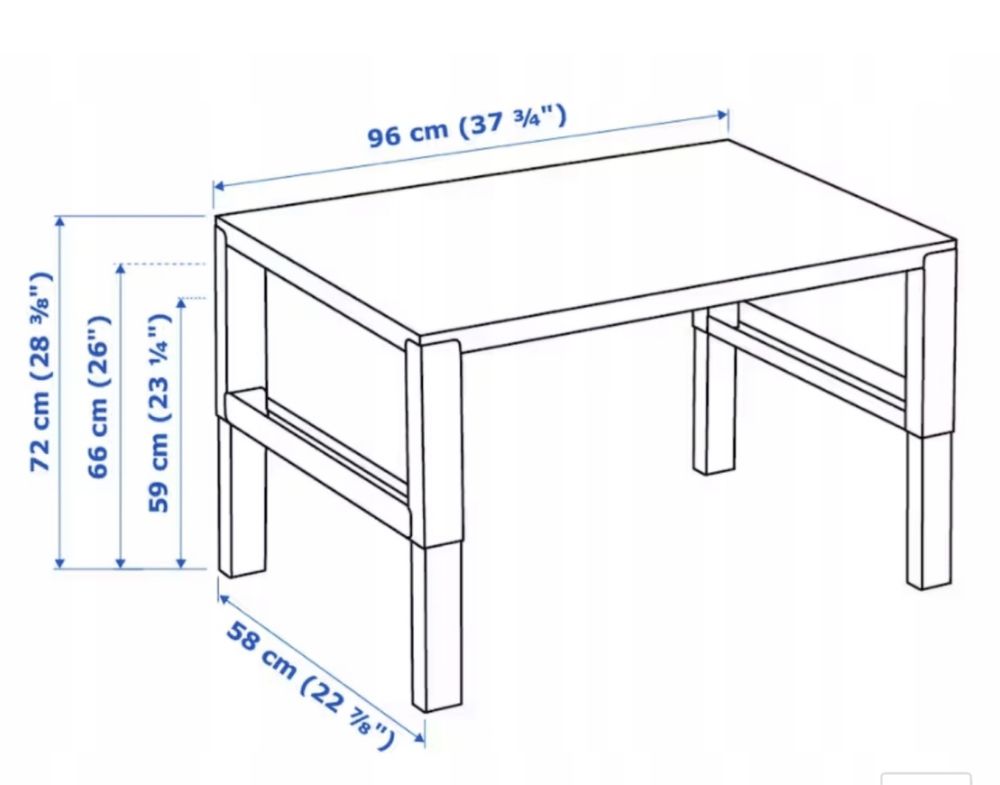 Biurko Pahl regulowane i krzesło vimund ikea
