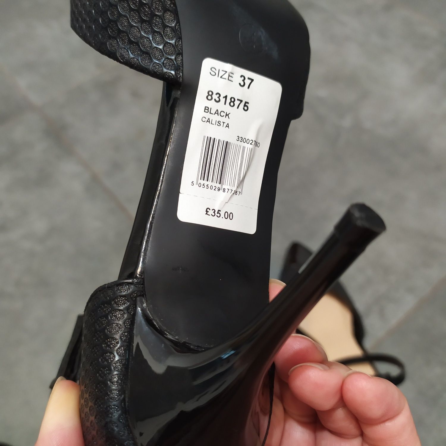 Nowe czarne buty na obcasie Wallis r. 37