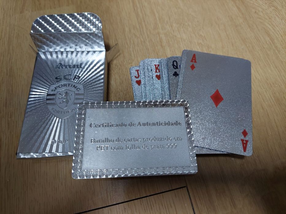 Cartas Sporting Ouro e Prata