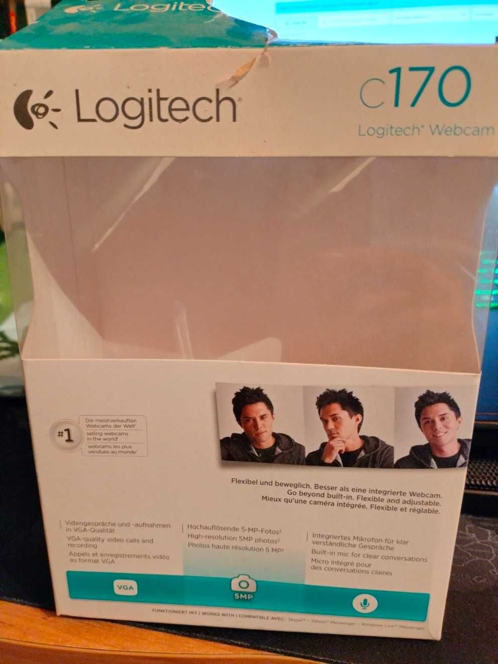 Kamera na USB Logitech C170 bezpieczeństwo i rodzina