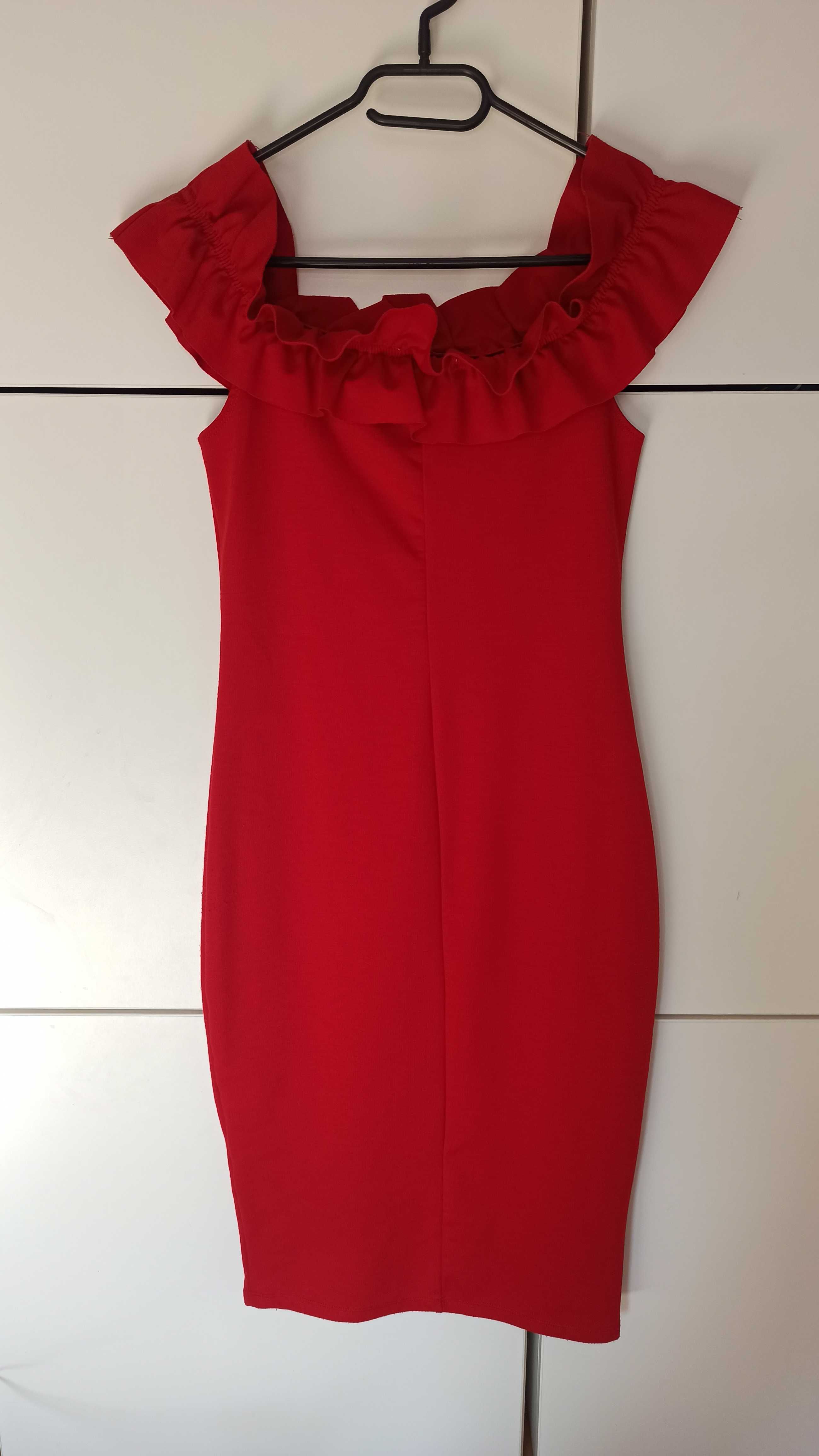 Sukienka fakbanka czerwona S