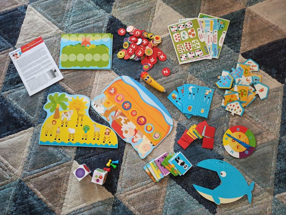 Mówiące pióro 50 gier edukacyjnych Clementoni - kompletne