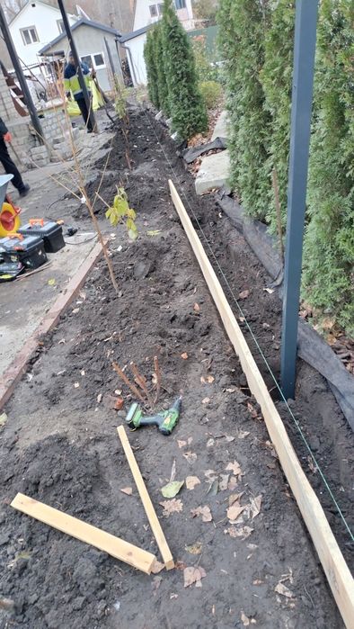 Забор из профнастила 3Д установка ворота калитки навесы