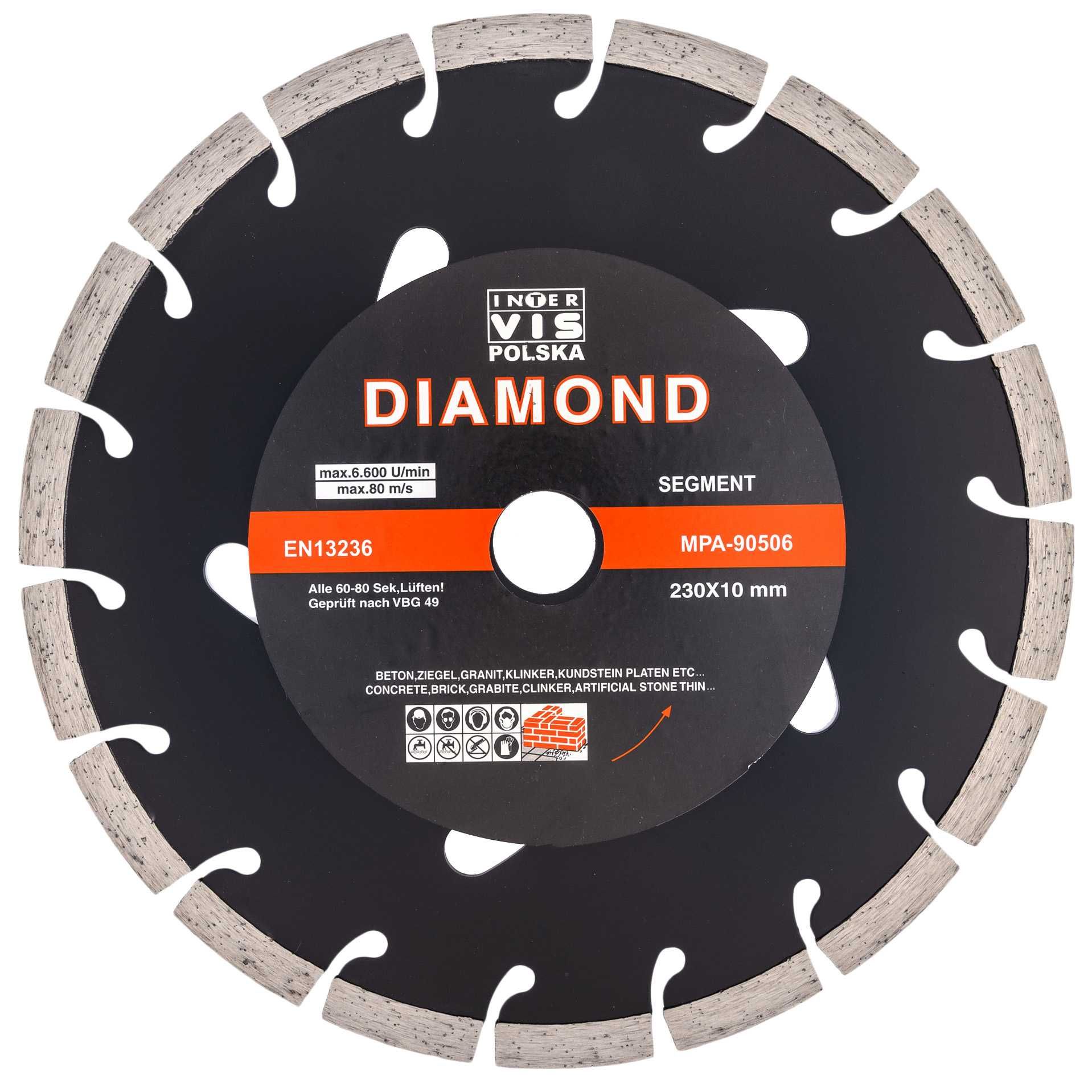 Tarcza diamentowa segmentowa 230mm betonu kostki (TGS471)